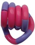 Flippy Jucarie Senzoriala Antistres, Flippy, Fidget Twist, cu Miscari Infinite de Decompresie, 2 Culori, Roz/Mov, + 3 ani (128956)