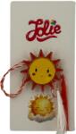 Jolie Martisor pentru copii, Jolie, Material Metal, Ambalaj Carton cu Design, Dimensiune Brosa Aproximativ 2x2 cm, Multicolor, Model Soare (134697)
