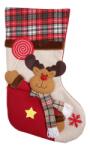 Flippy Ciorap Cadouri, Flippy, cu model ren, crem, marimea 20x40 cm, textil, interior (104840)