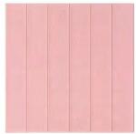 Flippy Set 10 Placi Tapet 3D, Flippy, 70 x 70 cm, Grosime 3 mm, din Rasina, Tip Placi de Lemn, Suprafata Acoperita 4.9 mp, Roz Pudrat (128841)