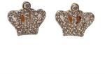 Jolie Silver Cercei Damă din Argint 925 Suflat cu Aur Roz, Jolie Silver, Model Coroniță, Design Elegant și Delicat, Roz Auriu (102935)
