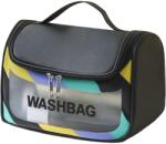 Flippy Geanta Cosmetice de Voiaj Flippy, Impermeabila, Translucida Mata, 22 x 16 x 14 cm, Negru (132986)