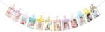 Flippy Banner pentru Poze, Flippy, 15.2x10.2 cm, Tema Prima Aniversare, Model Primele 12 Luni, Rola Ata Inclusa, Multicolor (130536)