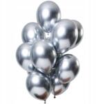 Flippy Set 10 Baloane din Latex Chrome, Flippy, Model Party, 13 cm, Silver, 1 g (130920)