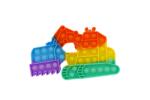 Flippy Jucarie antistres din silicon Flippy, Pop it Now and Flip It , Excavator , Multicolor , Model 4 (104069)