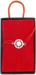 Flippy Bratara Martisor Argint 925, Jolie, Model Soare, cu Snur Rosu Ajustabil, 1.4 g, Argintiu (126023)