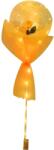 Flippy Set Buchet Decorativ, Flippy, Trandafir in Balon cu Lumini Led, Diametru 35 cm, 2 x Baterii AA (neincluse), Sampanie (132968)