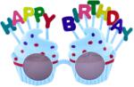 Flippy Ochelari Happy Birthday, Flippy, Tematica Aniversare, Protectie Soare, din Plastic, Model Prajiturele, 18.5x11.5 cm, Albastru (130549)
