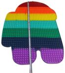Flippy Jucarie antistres din silicon, Flippy®, Pop It Now and Flip It, Among Us, 85 cm (103219)