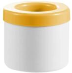 Flippy Tava de Gheata din Silicon cu Capac, Flippy, Forma de Gheata pentru Racirea Bauturilor, in Forma de Pahar, Silicon fara BPA, Cuburi de Gheata, 9x8.5x8 cm, Galben (126309)