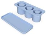 Flippy Forma pentru Gheata, Flippy, din Silicon, cuburi de gheata, forme rotunde, inghetare rapida, 20.7 x 8.4 x 6.5 cm Albastru (132560)
