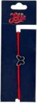 Jolie Martisor Bratara din Inox pentru Copii, Jolie, Textil si Inox, Snur Rosu, Model Fluture Gol, Argintiu (165175)