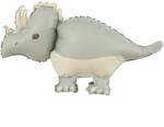 Flippy Balon din Folie Metalizata, Flippy, Figurina Animata, Model Dinozaur, 69 x 40 cm, Ambalaj Individual, Pai Inclus, Umflare cu Aer sau Heliu, Gri (134097)