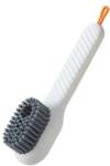 Flippy Perie pentru Curatare Incaltaminte cu Recipient pentru Detergent, Flippy, Perie Multifunctionala pentru Incaltaminte si Lenjerie, cu Peri Moi, Fara Deteriorare, 17.3 x 4.5 x 6 cm, Culoare Alb (126372)