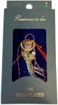 Jolie Martisor cu Brosa Placata cu Aur 24K, Jolie, Ambalaj Carton cu Design, Material Metal, Model Floare, Dimensiune Brosa 2.5-3cm, Auriu/Roz (166064)