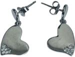 Jolie Silver Cercei din Argint 925 Jolie Silver, Model Inimi cu Zirconii, 29 x 13 mm, 2.7 g (116770)