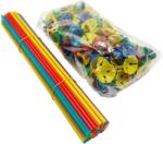 Flippy Set 100 Bete cu Rozete pentru Baloane, Flippy, Suporturi de plastic, Usor de instalat, Reutilizabil, Pentru aniversare, Nunta, Ziua de Nastere, Decorar, 40 cm, Multicolore (127315)