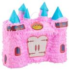 Flippy Pinata Castel Printesa pentru Petrecere, Flippy, din Hartie Creponata si Carton, Pinata pentru Petreceri, 40 x 37 x 15 cm, Roz deschis (161646)