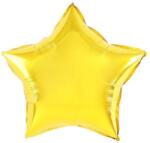 Flippy Balon din Folie Metalizata, Flippy, Figurina Stea, Model Simplu, Tematica Aniversare, 40 cm, Ambalaj Individual, Pai Inclus, Umflare cu Aer sau Heliu, Auriu (130818)
