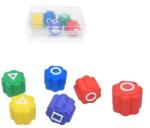 Flippy Gonggi Joc Traditional Coreean, Flippy, Tip Squid Game si Jocul Calamarului, pentru Dexteritate, Interactiv, Set 5 Piese Multicolore, Cutie Depozitare Transparenta (135991)