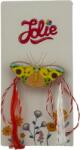 Jolie Martisor pentru copii, Jolie, Material Metal, Ambalaj Carton cu Design, Dimensiune Brosa Aproximativ 2x2 cm, Multicolor, Model Fluturas (164950)