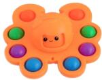 Flippy Jucarie Pop It, Flippy, Fidget Toy, Antistres, Senzoriala, Crab, Portocaliu (127710)