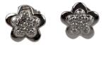 Jolie Silver Cercei Damă din Argint 925, Jolie Silver, Model Floricele, Design Elegant și Delicat, Argintiu (102698)