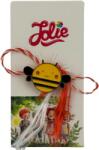 Jolie Martisor pentru copii, Jolie, Material Metal, Ambalaj Carton cu Design, Dimensiune Brosa Aproximativ 2x2 cm, Multicolor, Model Albinuta (134687)