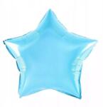 Flippy Balon din Folie Metalizata, Flippy, Figurina Stea, Model Simplu, Tematica Aniversare, 40 cm, Ambalaj Individual, Pai Inclus, Umflare cu Aer sau Heliu, Bleu (130822)