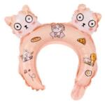 Flippy Balon din Folie Metalizata, Flippy, Tip Coronita cu Urechi, Model Hello Kitty, Ambalaj Individual, Pai Inclus, Umflare cu Aer sau Heliu, 30 x 29 cm, Rose (134281)