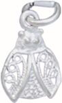 Flippy Pandantiv din Argint 925 Jolie Silver, Model Buburuza Filigran, 17 x 10 mm, 0.6 g (06196)