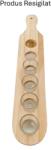 Flippy RESIGILAT - Set 6 Pahare Shot din Sticla Flippy, cu Suport din Lemn, Design Rustic, 49.5 x 7 x 6.5 cm, Maro (166482) Pahar
