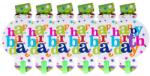 Flippy Set 6 Suflatori Happy Birthday, Flippy, pentru Petrecere, Tematica Aniversare, 13x7.8 cm, Multicolor (130468)