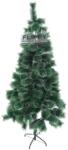 Flippy Brad artificial de Craciun tip pin nins, pentru interior/exterior, inaltime 210 cm, Flippy, verde, suport metalic inclus (106769)