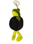 Flippy Jucarie Moale de Plus de Tip Breloc, Flippy, Model Italian Brainrot Broscuta cu Anvelopa Boneca Ambalabu, 18 x 11 cm, Negru Verde (162214)