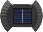 Flippy Set 4 Aplice solare LED Bidirectionale pentru perete Flippy, in forma de funda, 8 LED-uri, material ABS si PC, lumina puternica, IP65, 10 x 7.5 cm, baterie 1.2 V, 300 mAh, autonomie 8-10 ore, alb cald