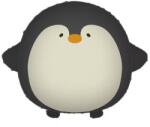 Flippy Balon din Folie Metalizata, Flippy, Figurina Animata, Model Pinguin, 54 x 48 cm, Ambalaj Individual, Pai Inclus, Umflare cu Aer sau Heliu, Negru (134100)