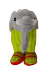 Flippy Jucarie Moale de Plus de Tip Breloc, Flippy, Model Italian Brainrot Elefant Cactus Lirili Larila, 17 x 8 cm, Verde Gri (162215)