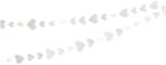 Flippy Banner cu Inimioare, Flippy, Tip Franjuri, 4 m, Rola de Ata Inclusa, Alb (131227)