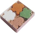 Flippy Set 4 Lumanari Parfumate, Flippy, Tema Craciun, din Parafina, 10.2 x 9.1 x 2.7 cm, Multicolor (133992)