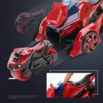 Flippy Jucarie pentru copii, masina cu extensie de motocicleta, 2 in 1, rosie (103651)