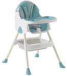 Flippy Scaun de Masa Pliabil 3in1, Flippy, Reglabil, Multifunctional, 3 Pozitii, Masuta si Husa Detasabile, Centura de Siguranta, Albastru (133532) Scaun de masa bebelusi, inaltator
