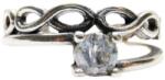 Flippy Inel pentru Dama Argint 925, Jolie, Model Impletit, cu Piatra 2.386 gr, Marimea 53, 2.5 x 2 cm, Argintiu (131802)