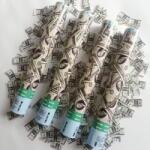 Flippy Tub de Confetti, Flippy, Money, 30x5 cm, Confetii Asortate Model Dolari, Eliberare prin Rasucire, Multicolor (137780)