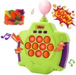 Flippy Joc Pop-It Antistres, Flippy, Electronic, 50 de Baloane, Muzica, 2 Moduri de Joc, Nivel Maxim 200, 14.5x13.5x5.7cm, Verde (127641)
