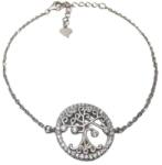 Jolie Silver Bratara din Argint 925, Model Copacul Vietii in Cerc, Decor cu Pietre Stralucitoare, Greutate 2.7 g, Argintiu (115389)