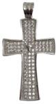 Flippy Pandantiv, Jolie Silver, Argint 925, Model Cruce cu Pietre, 2.6 G, 3 x 2 Cm (05280)