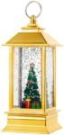 Flippy Decoratiune Luminoasa, Flippy, Felinar de Craciun, cu Lumina LED, Ornament Model Brad de Craciun, 5.3x5.3x13 cm, Galben (132319)