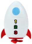 Flippy Jucarie de baie pentru copii, Flippy, Racheta de apa, 11 cm, Alb (123966)