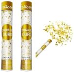 Flippy Tun Confetti, Flippy, Model Folie Aurie, 40 cm, Ambalaj din Carton, Eliberare prin Rasucire, Auriu (137787)